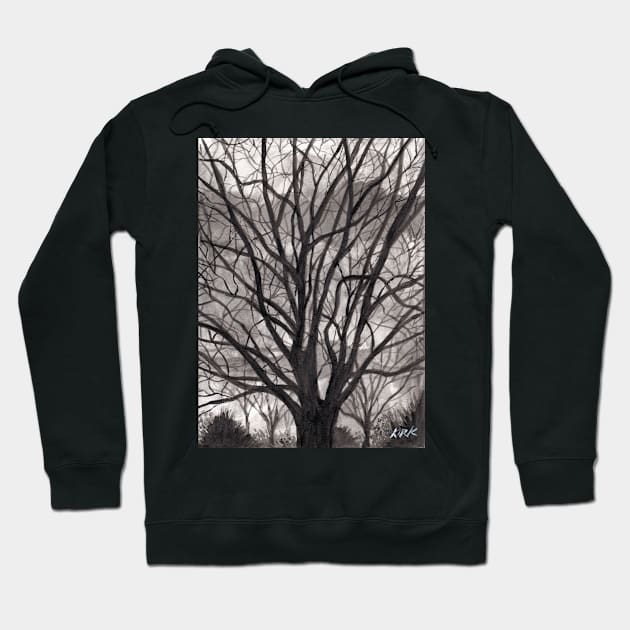 Evening Trees Hoodie by jerrykirk